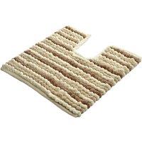 Allure California Stripe Pedestal Mat - Natrual