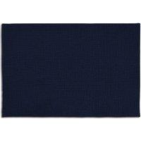 Allure Microfibre Chenille Super soft Large Bath Mat- Navy, Blue