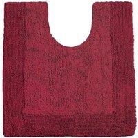 Allure Elegance Pedestal Mat - Cranberry, Red
