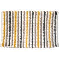 Allure Merlin Striped Bath Mat - Mustard, Yellow