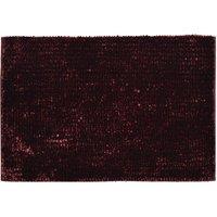 Allure Newbury Chenille Bath Mat - Bordeau, Red
