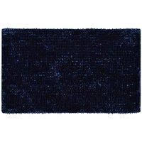 Allure Newbury Chenille Bath Mat - Navy, Blue