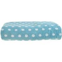 Allure Spots Bath Sheet - Duck Egg, Blue