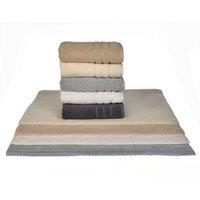 Allure Pair of Hotel Bath Towels - Stone, Brown