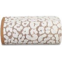 Allure Pair of Leopard Print Bath Towels - Cream, Cream