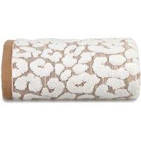 Allure Pair of Leopard Print Hand Towels - Cream, Cream