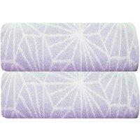 Allure Pair of Madrid Hand Towels - Duck Egg, Blue