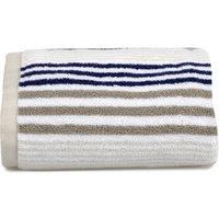 Allure Pair of Merlin Stripe Hand Towels - Navy, Blue