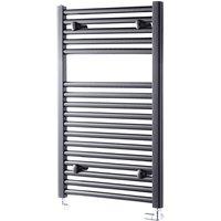 Towelrads Pisa Straight Towel Rail Radiator - Anthracite 1200x400, Grey