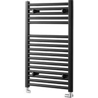 Towelrads Pisa Straight Towel Rail Radiator - Black 800x400