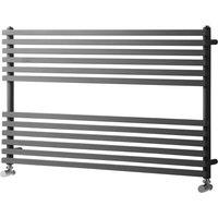 Towelrads Oxfordshire Horizontal Towel Radiator 600x1000, Grey