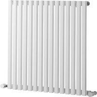 Towelrads Oxfordshire Horizontal Towel Rail Radiator - White 600x1000, White