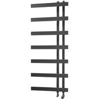 Towelrads Horton Towel Radiator - Black 1200x500