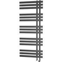 Towelrads Cobham Open Ended Ladder Towel Rail Radiator - Anthracite 1200x500