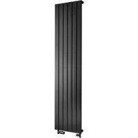 Towelrads Oxfordshire Vertical Radiator - Gun Metal 1800x465, Black