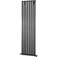 Towelrads Dorney Vertical Radiator - Anthracite 1800x472, Grey