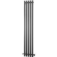 Towelrads Mayfair Vertical Towel Rail Radiator - Anthracite 1800x435