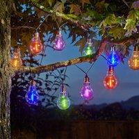 Smart Garden Smart Solar Eureka Neon-esque Lightbulbs String Lights - Set of 10, Multi