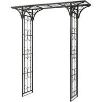 VegTrug Osaka Garden Iron Arch, Black