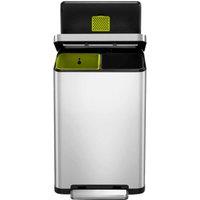 EKO X Cube Recycling Bin 40L - Silver, Silver