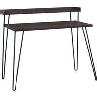 Dorel Haven Retro Desk with Riser - Espresso, Brown