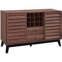 Dorel Vaughn Wine Cabinet - Walnut, Brown
