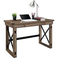 Dorel Wildwood Veneer Desk - Rustic Grey, Grey