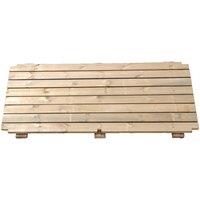 Zest Base for Sleeper Raised Bed 1.8 x 0.90 x 0.30/0.45, Brown