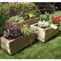 Zest Gresford - Set of 3 Planter, Brown