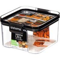 Sistema Ultra 460ml Square Tritan Canister, Clear