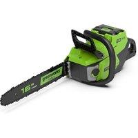 Greenworks 60V DigiPro 40cm Cordless Chainsaw (Tool Only), Green