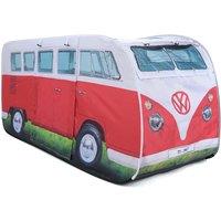 VW Campervan Kids Pop Up Tent - Dove Red, Red