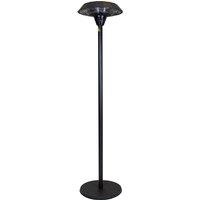 Charles Bentley Electric Floor Standing Patio Heater, Black