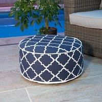 Charles Bentley Outdoor Inflatable Foot Stool - Navy Blue, Blue