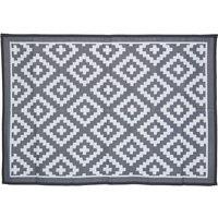 Charles Bentley Plastic Indoor/Outdoor Rug Medium - Grey, Grey