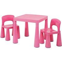 Liberty House Toys Childrens Pink Table & 2 Chairs Set, Pink