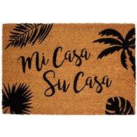 Premier Housewares Mimo Doormat - Mi Casa Su Casa, Brown