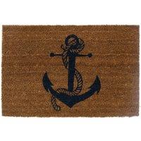 Premier Housewares Sailor Coir Doormat, Brown