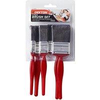 Dekton 5-Piece Paint Brush Set - Red, Red