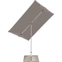 Glatz Flex Roof 2.1m x 1.5m Rectangle Class 1 Parasol (base not included) - Grey 057, Grey