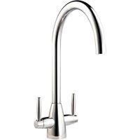 Fresssh Sandown Twin Lever Mixer Tap - Chrome, Silver