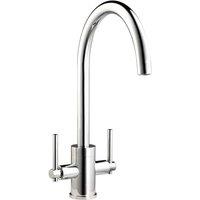 Fresssh Newport Twin Lever Mixer Tap - Chrome, Silver