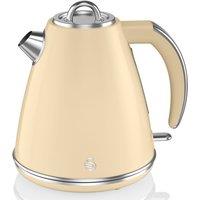 Swan SK19020CN 3000W 1.5L Retro Jug Kettle - Cream, Cream