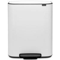 Brabantia 60L Bo Pedal Bin - White, White