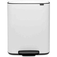 Brabantia 2 x 30L Bo Pedal Bin - White, White