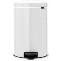 Brabantia 20L NewIcon Pedal Bin - White, White
