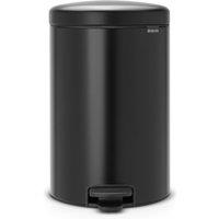 Brabantia 20L NewIcon Pedal Bin - Matt Black, Black