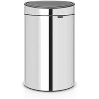 Brabantia 40L New Touch Bin - Brilliant Steel, Silver