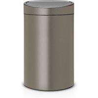 Brabantia 23L + 10L New Recycle Touch Bin - Platinum, Grey