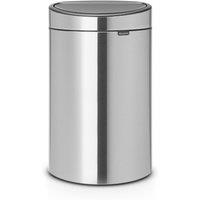 Brabantia 23L + 10L New Recycle Touch Bin - Matt Steel, Silver